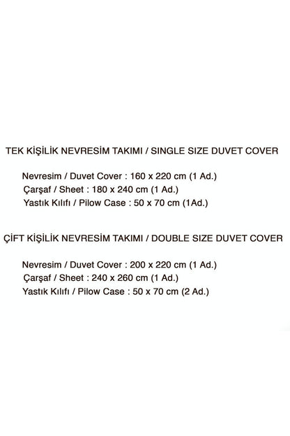 İyi Geceler İstanbul Nevresim Takımı Çift Kişilik Petra Pamuklu