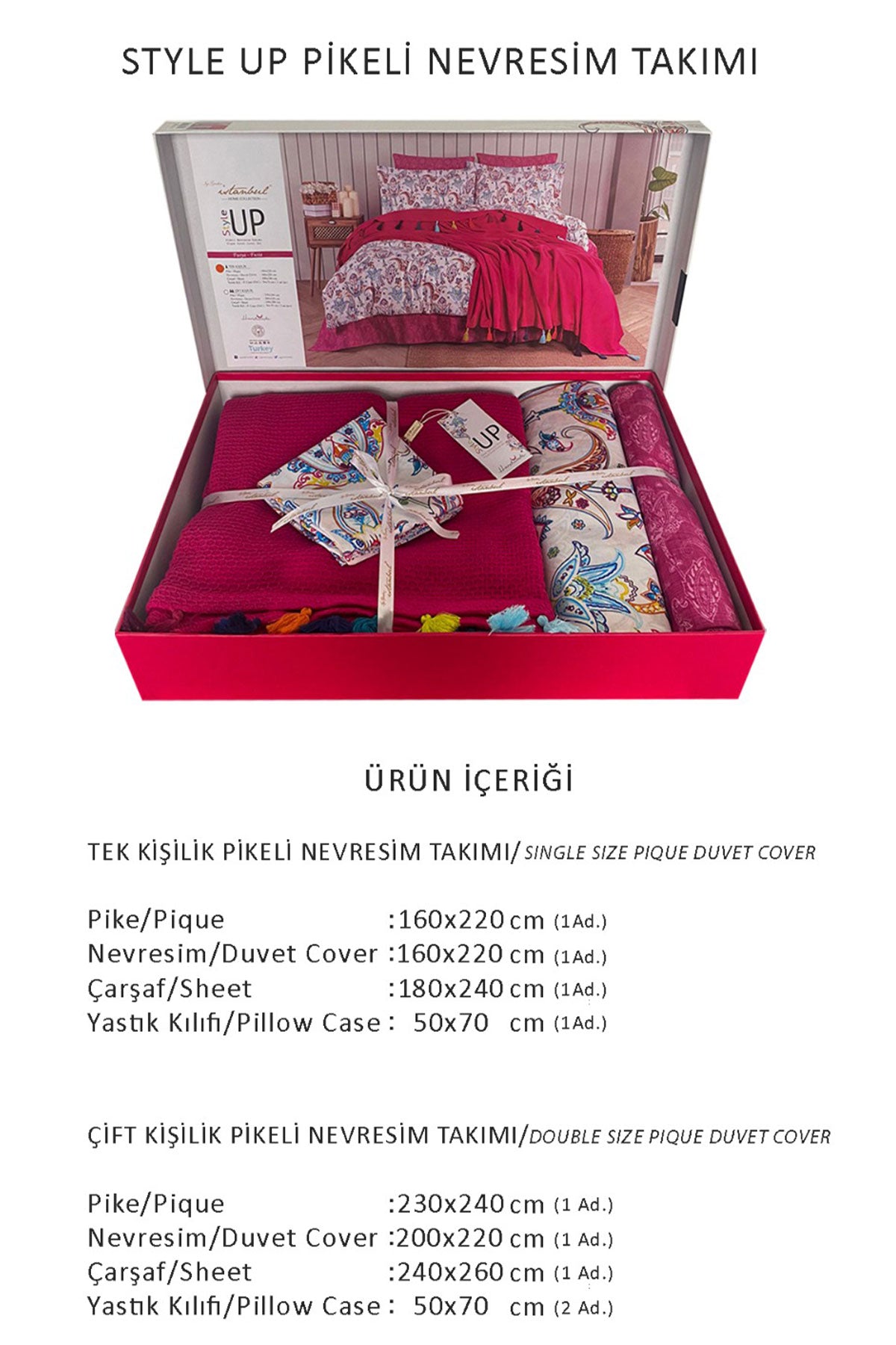 İyi Geceler İstanbul Nevresim Takımı Çift Kişilik Style Up Pamuklu