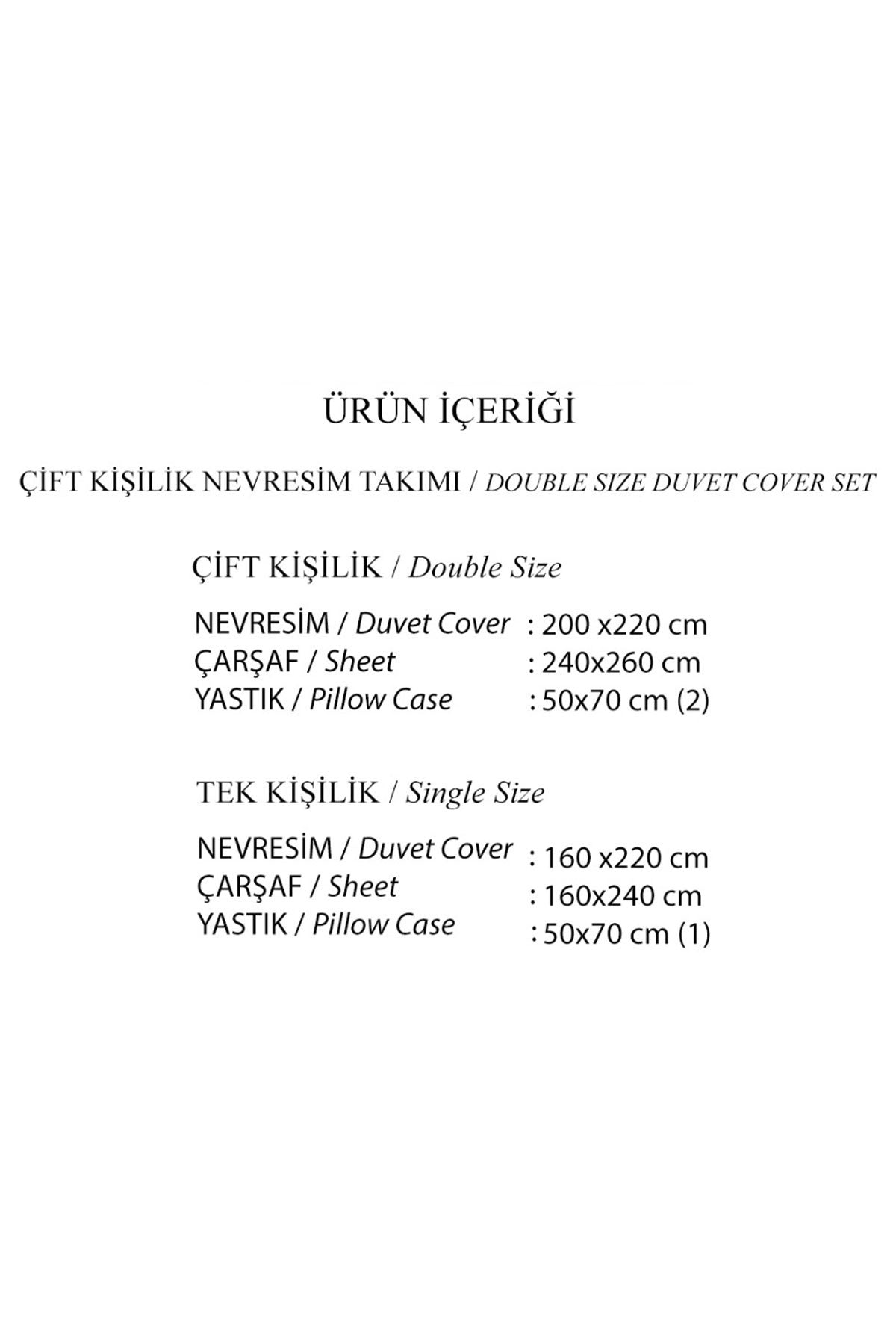 İyi Geceler İstanbul Nevresim Takımı Tek Kişilik Latte Pamuklu