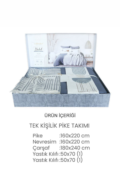 İyi Geceler İstanbul Pike Takımı Babil Nevresimli Tek Kişilik