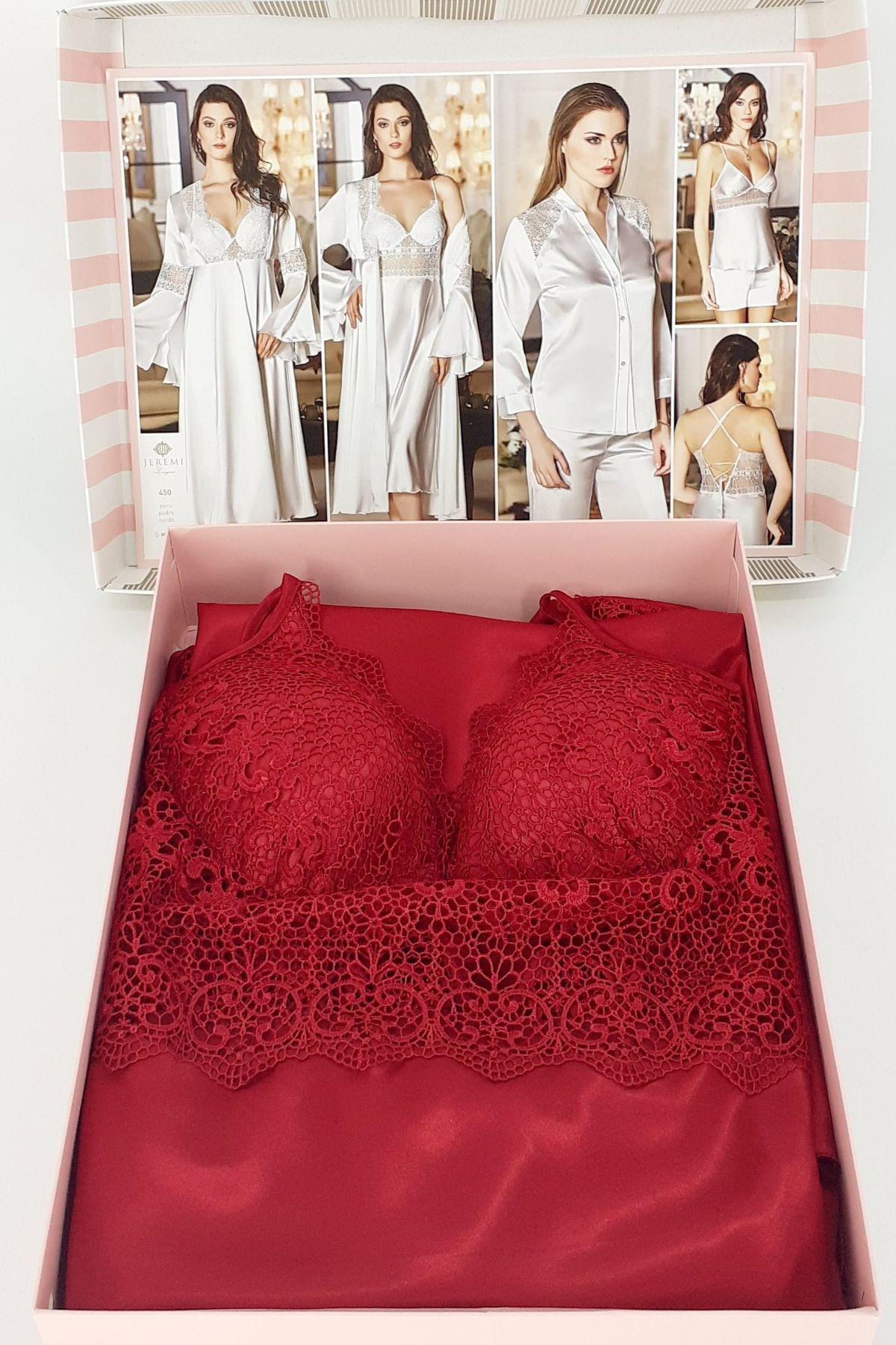 Jeremi Kadın 6'lı Set İpek Saten