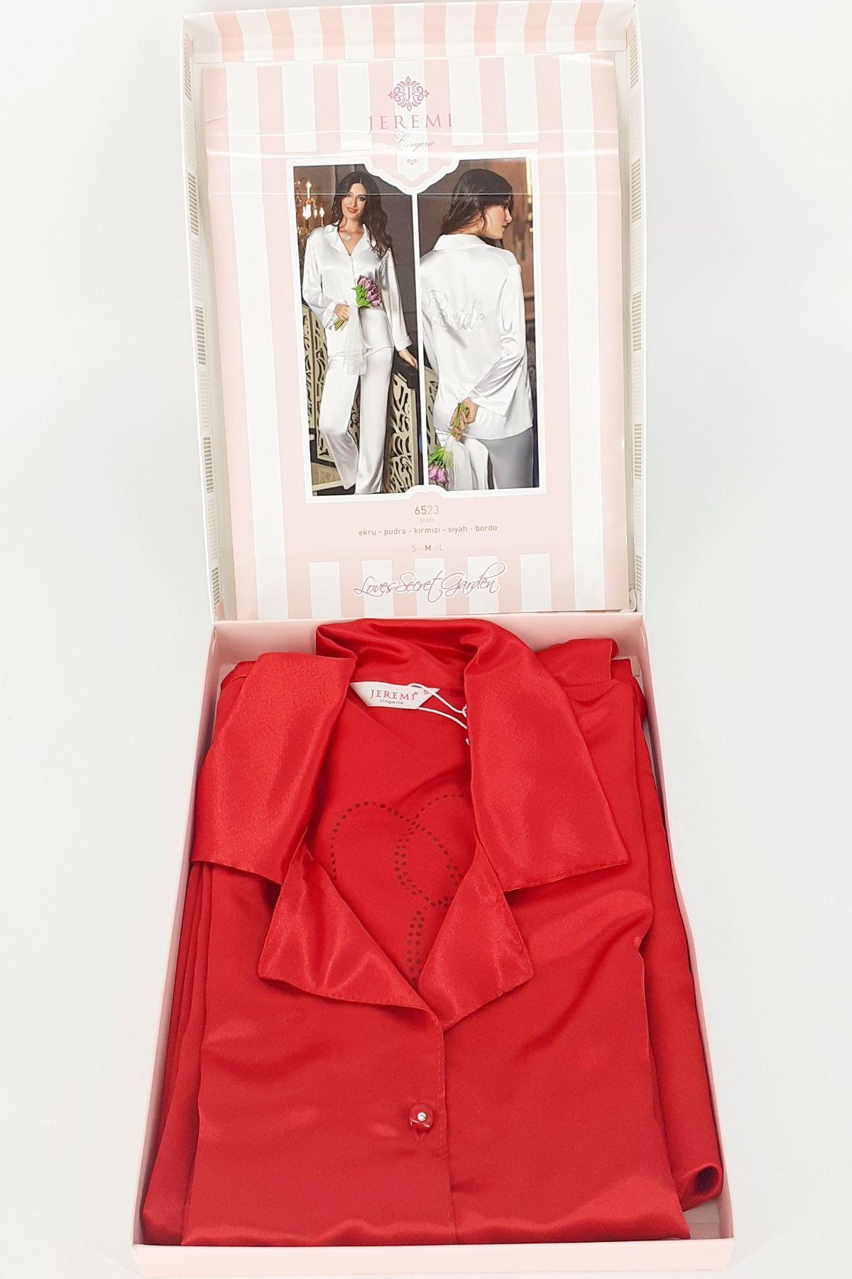 Jeremi Kadın Fantezi Pijama Takımı Bride Saten