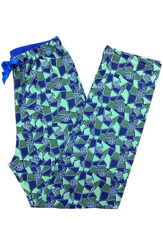 Kadın Tek Alt Baskılı Yüksel Bel Pijama Viskon Kumaş