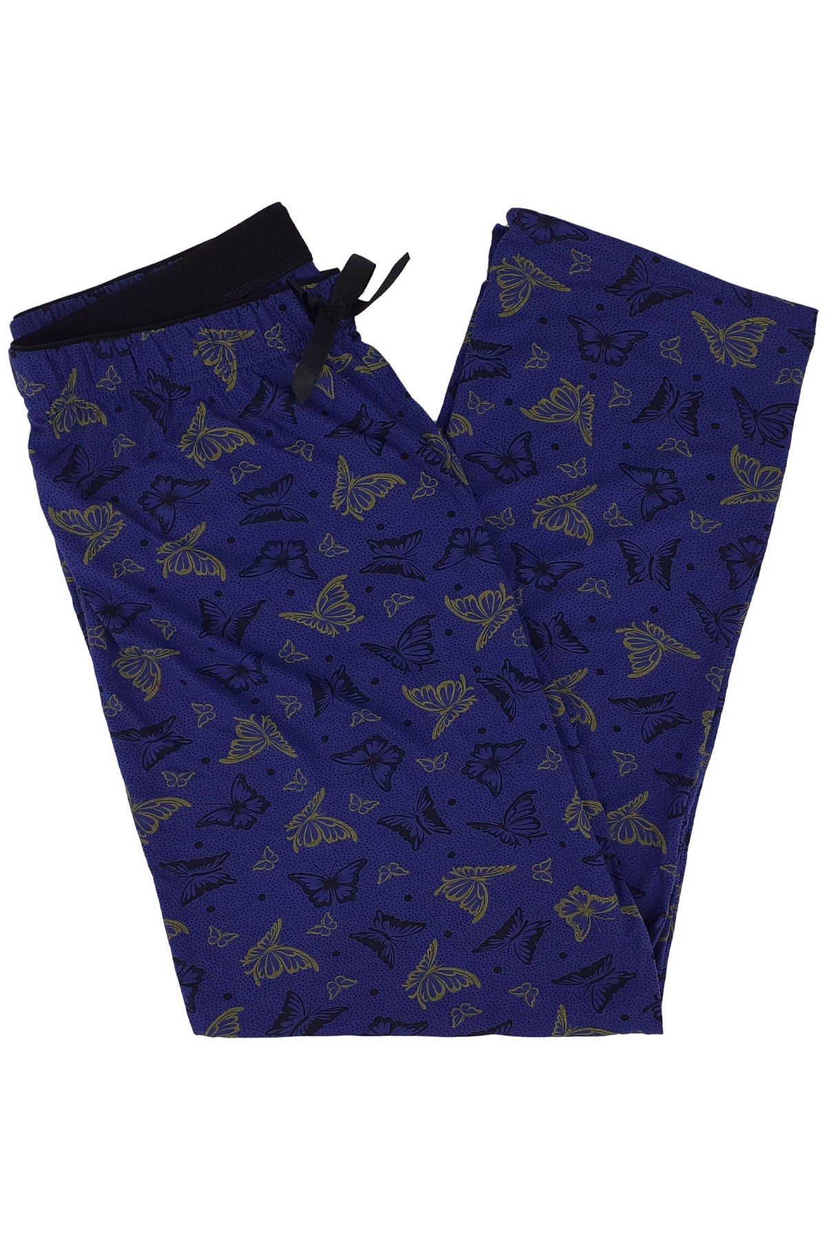 Kadın Tek Alt Baskılı Yüksel Bel Pijama Viskon Kumaş