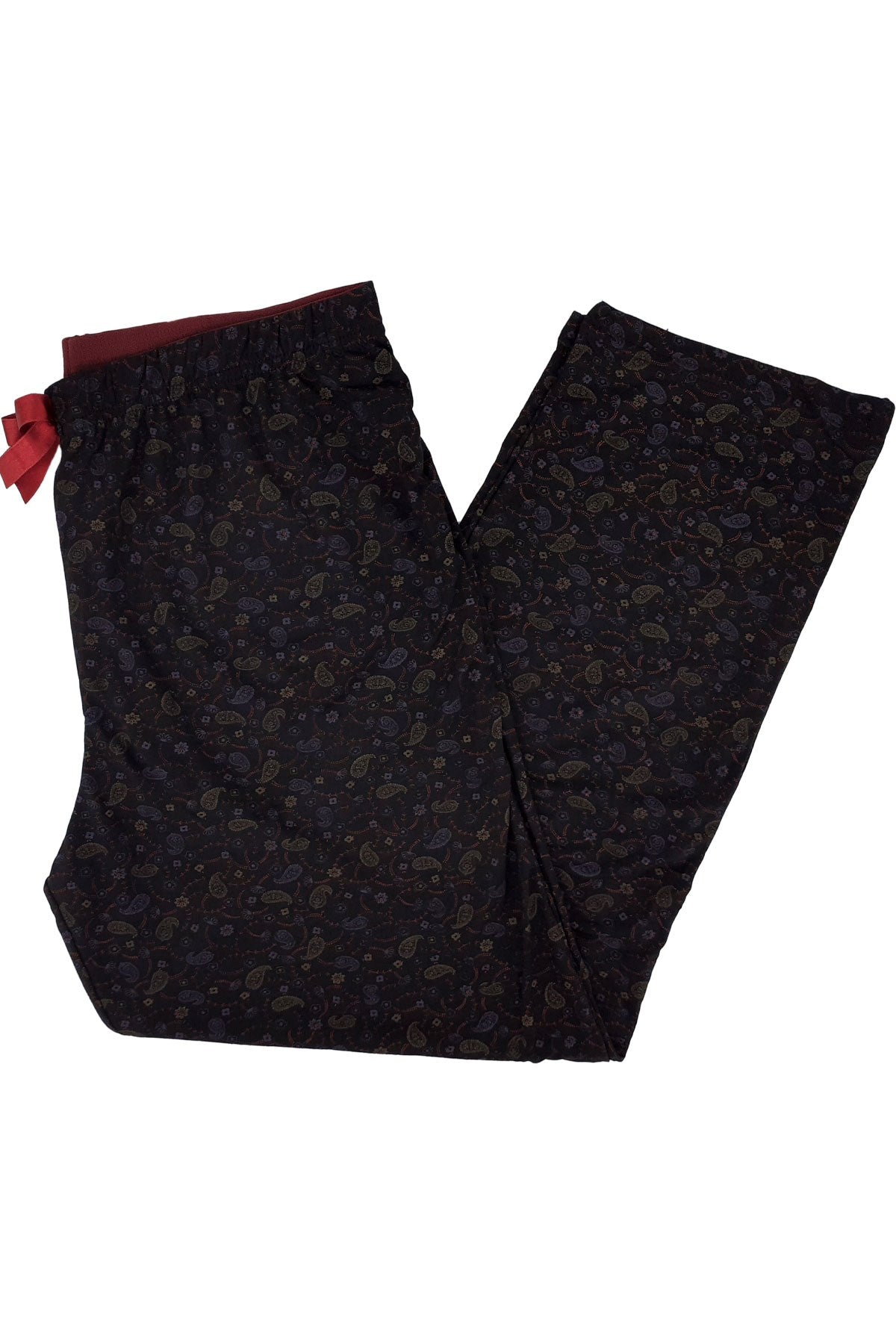 Kadın Tek Alt Baskılı Yüksel Bel Pijama Viskon Kumaş