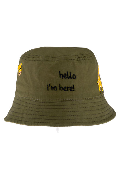 Kitti Erkek Çocuk Şapka Hello I m Herel Yazılı Fötr 1 48-50cm