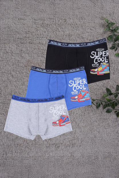 Koza Erkek Çocuk Boxer Super Cool Baskılı