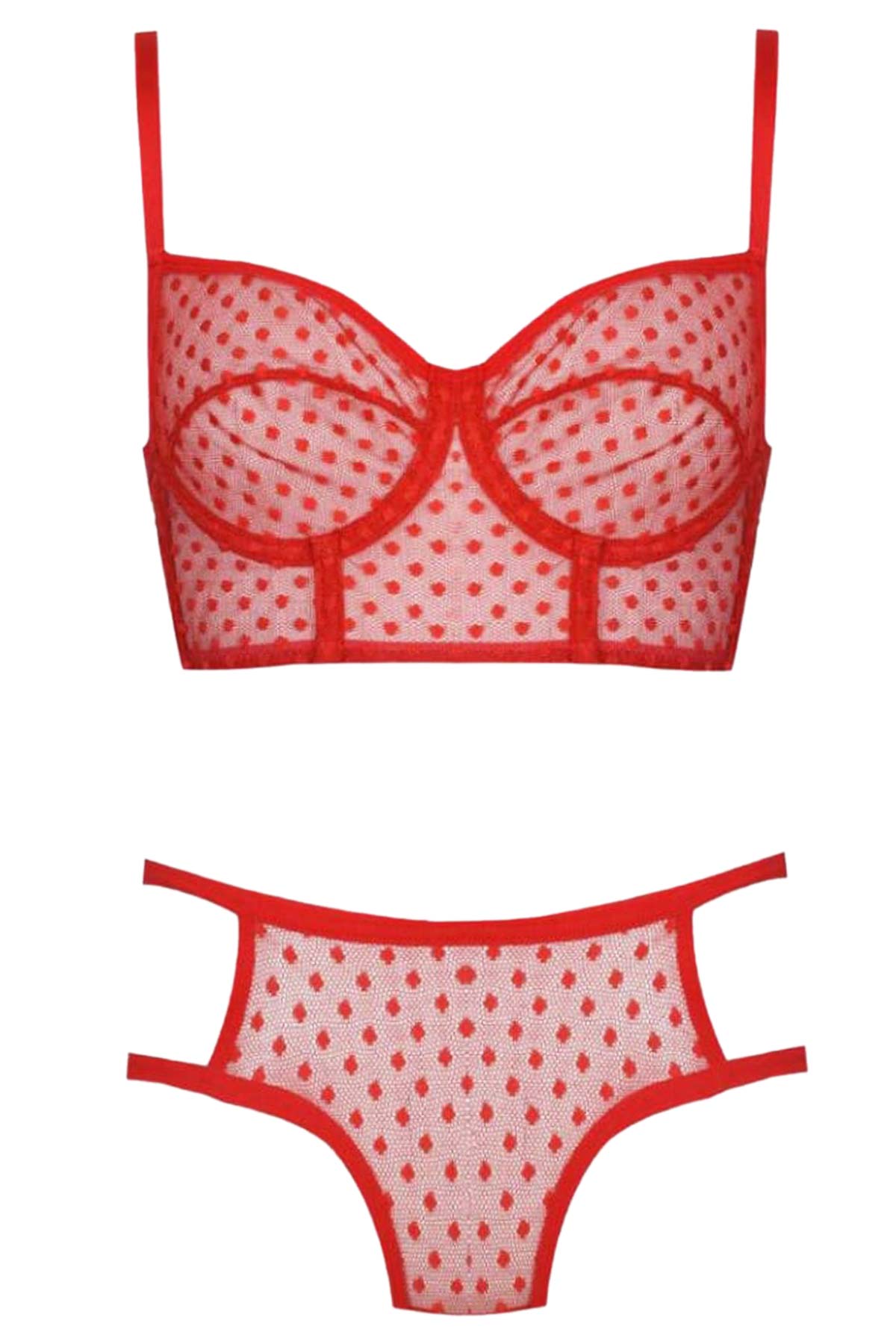 Koza Glam Lace Balenli Sütyen Takım