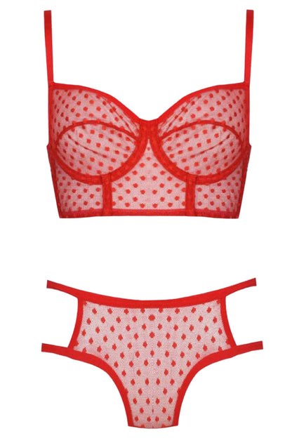 Koza Glam Lace Balenli Sütyen Takım