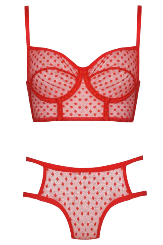 Koza Glam Lace Balenli Sütyen Takım