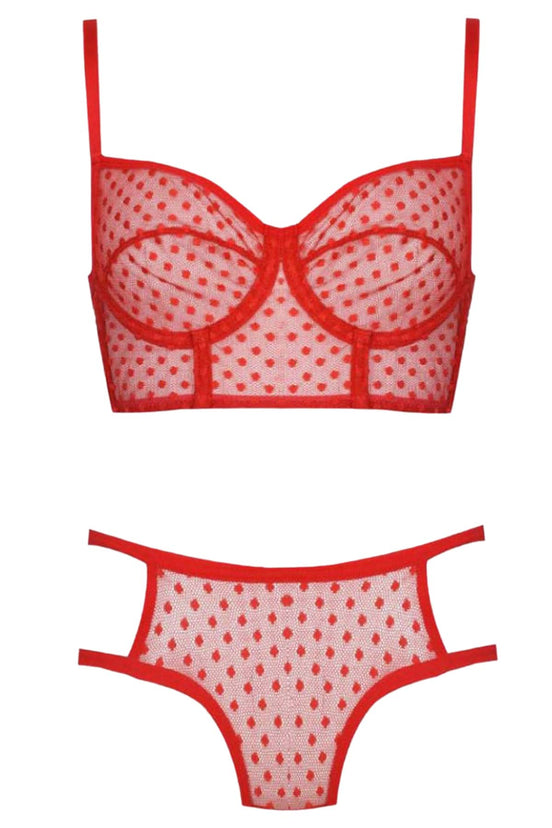Koza Glam Lace Balenli Sütyen Takım