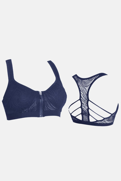 Koza Kadın Büstiyer Alttan Destekli Dantelli Fermuarlı