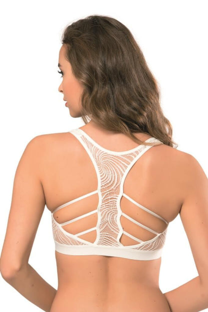 Koza Kadın Büstiyer Alttan Destekli Dantelli Fermuarlı