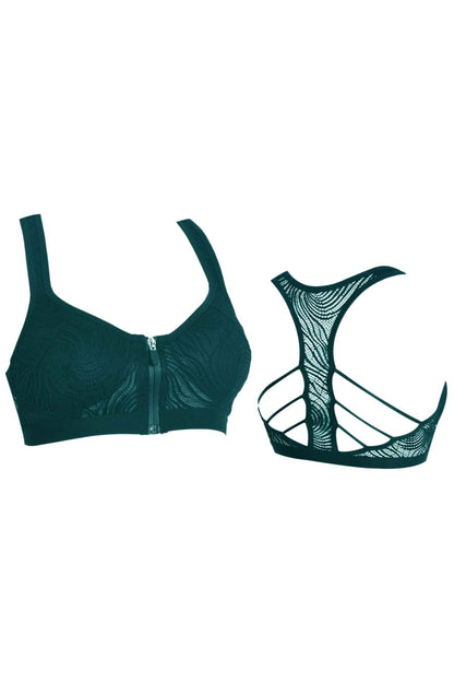 Koza Kadın Büstiyer Alttan Destekli Dantelli Fermuarlı