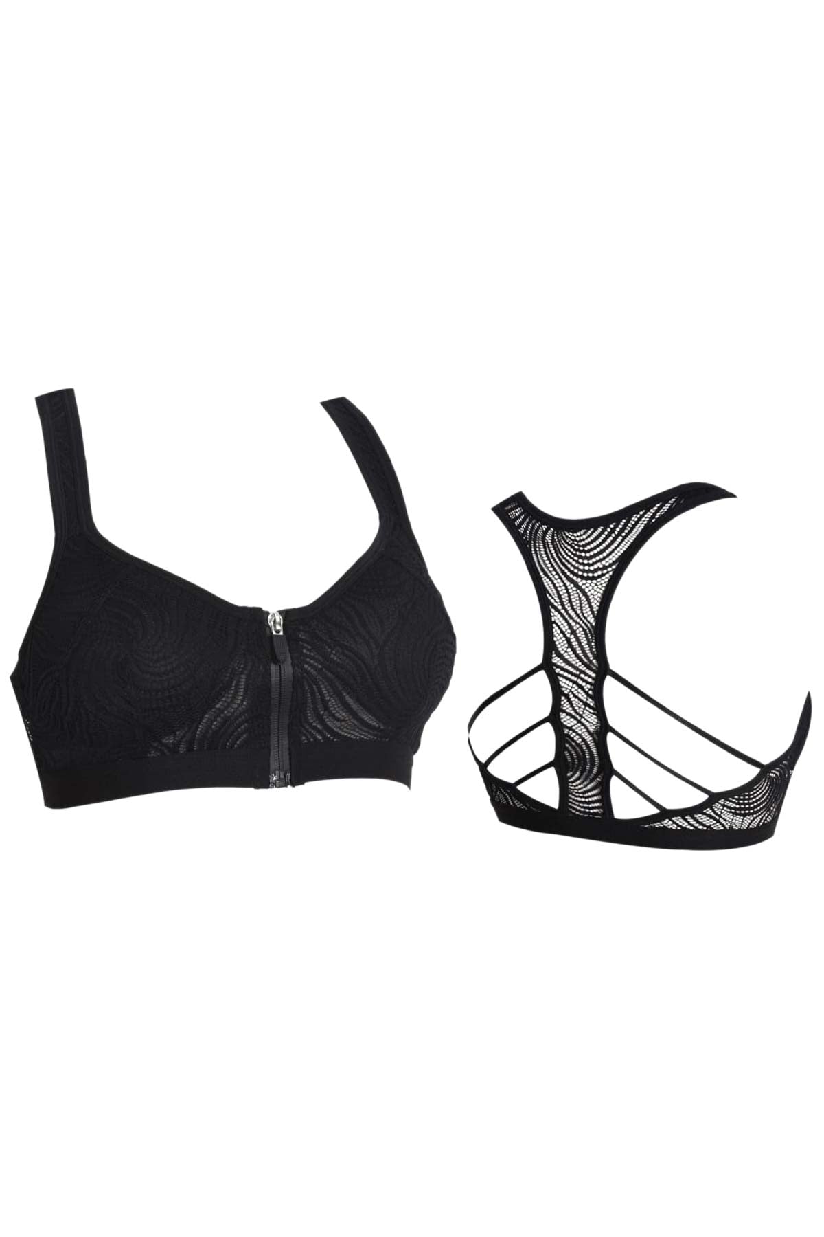 Koza Kadın Büstiyer Alttan Destekli Dantelli Fermuarlı