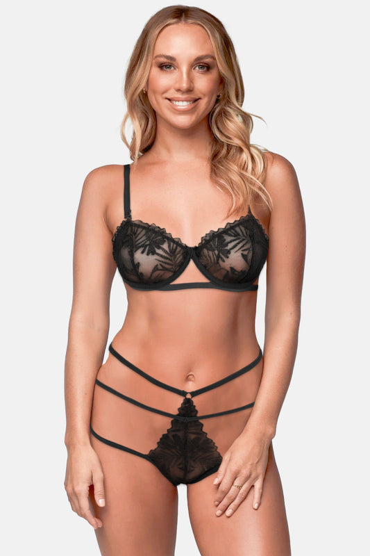 Koza Kadın Fantasy Shines In Desteksiz Büstiyer Takım