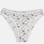 Koza Kadın Slip Külot Bikini Desenli