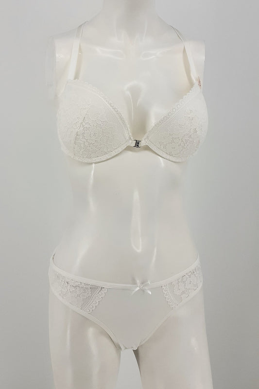 Koza Kadın Sütyen Takımı Desteksiz Sırt Dantelli Önden Açılan