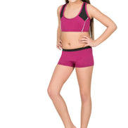 Ladytes Kız Çocuk Yüzücü Şortlu Bikini Takımı