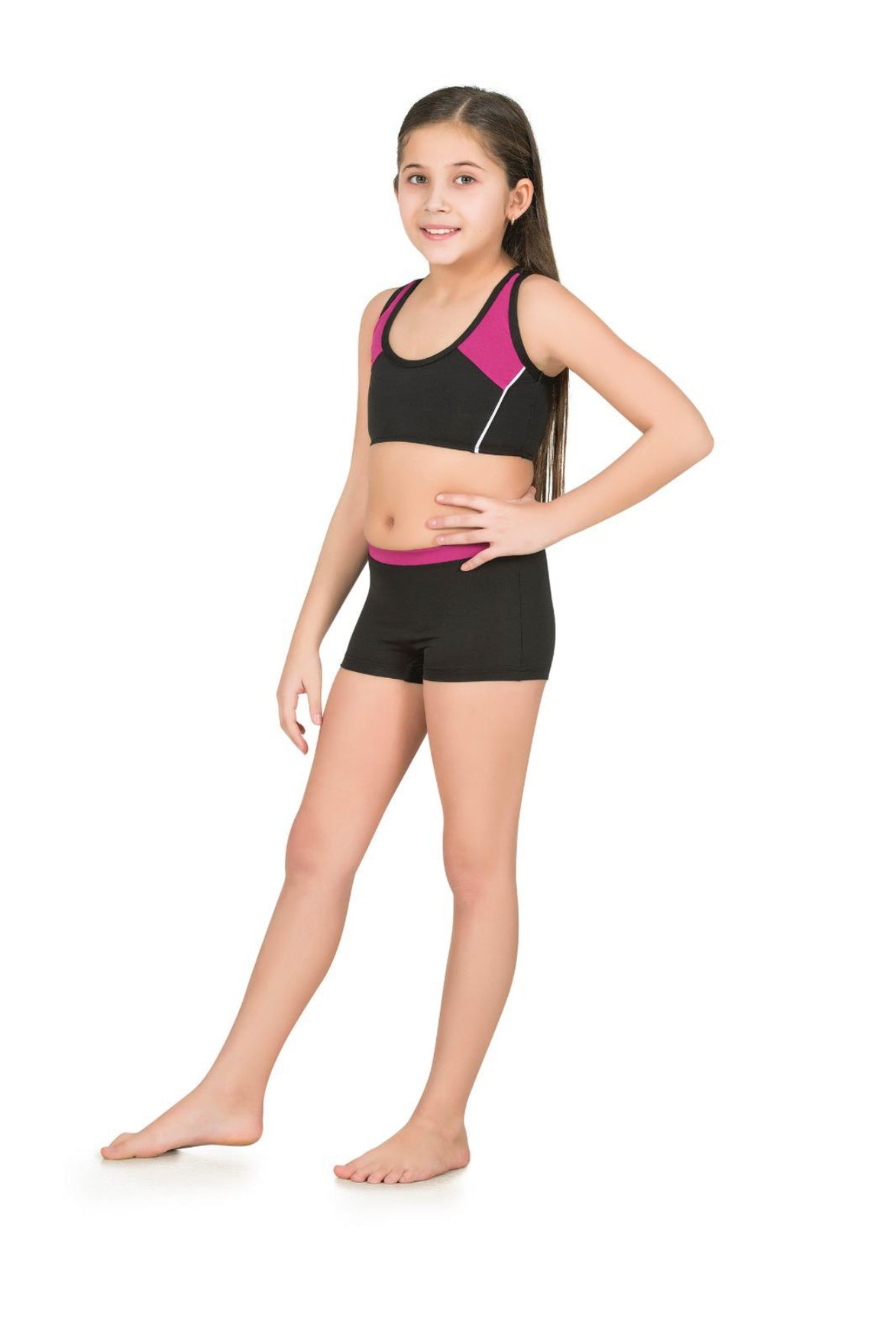 Ladytes Kız Çocuk Yüzücü Şortlu Bikini Takımı
