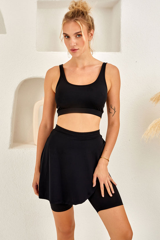 Lapieno Kadın Şort Etekli Bikini Takım