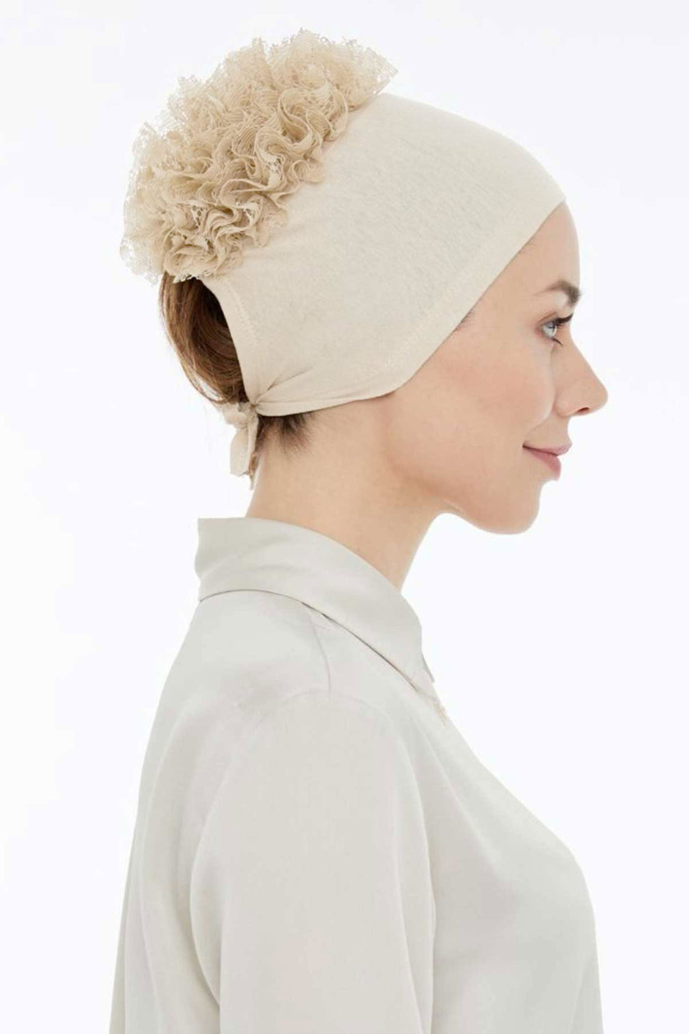 Lavender Bone Dikişsiz Fırfırlı
