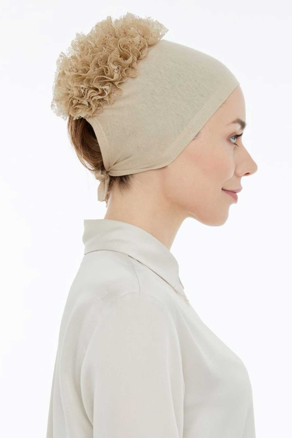 Lavender Bone Dikişsiz Fırfırlı