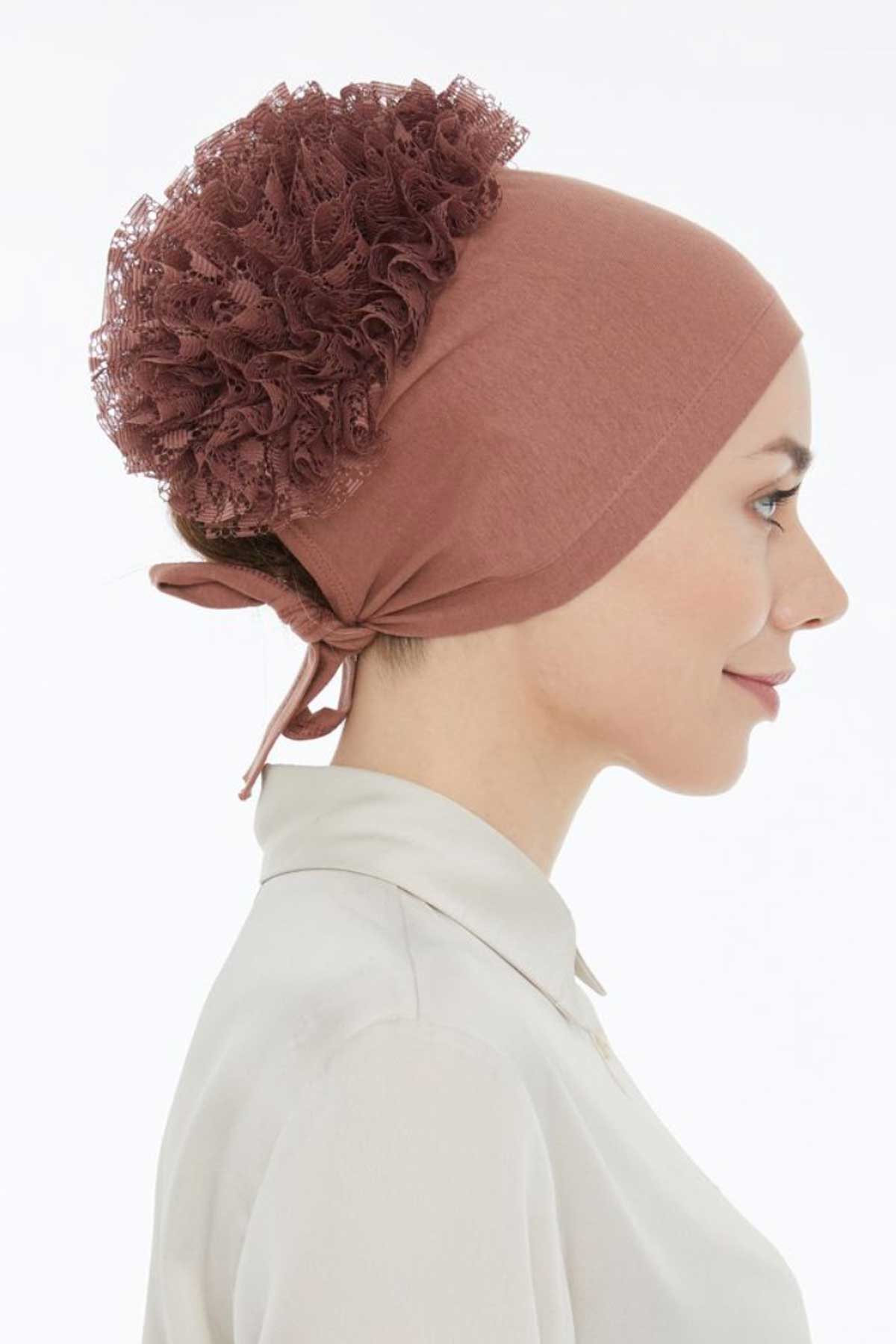 Lavender Bone Dikişsiz Fırfırlı