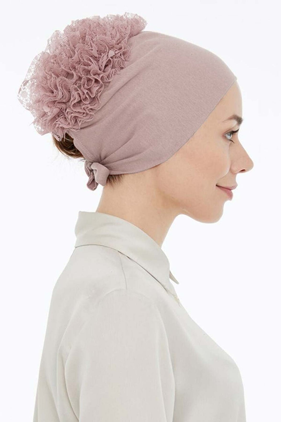 Lavender Bone Dikişsiz Fırfırlı