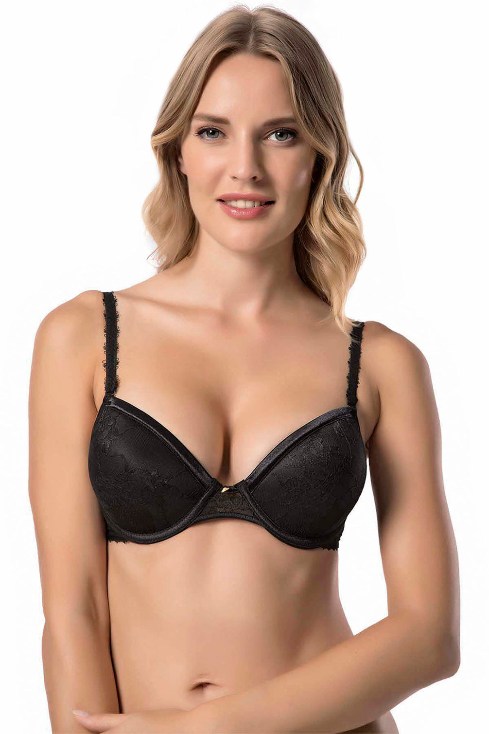 Lejardin Kadın Destekli Sütyen Dantel Push-Up