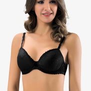 Lejardin Kadın Desteksiz Sütyen Dantelli Soft Cup Büyük Beden
