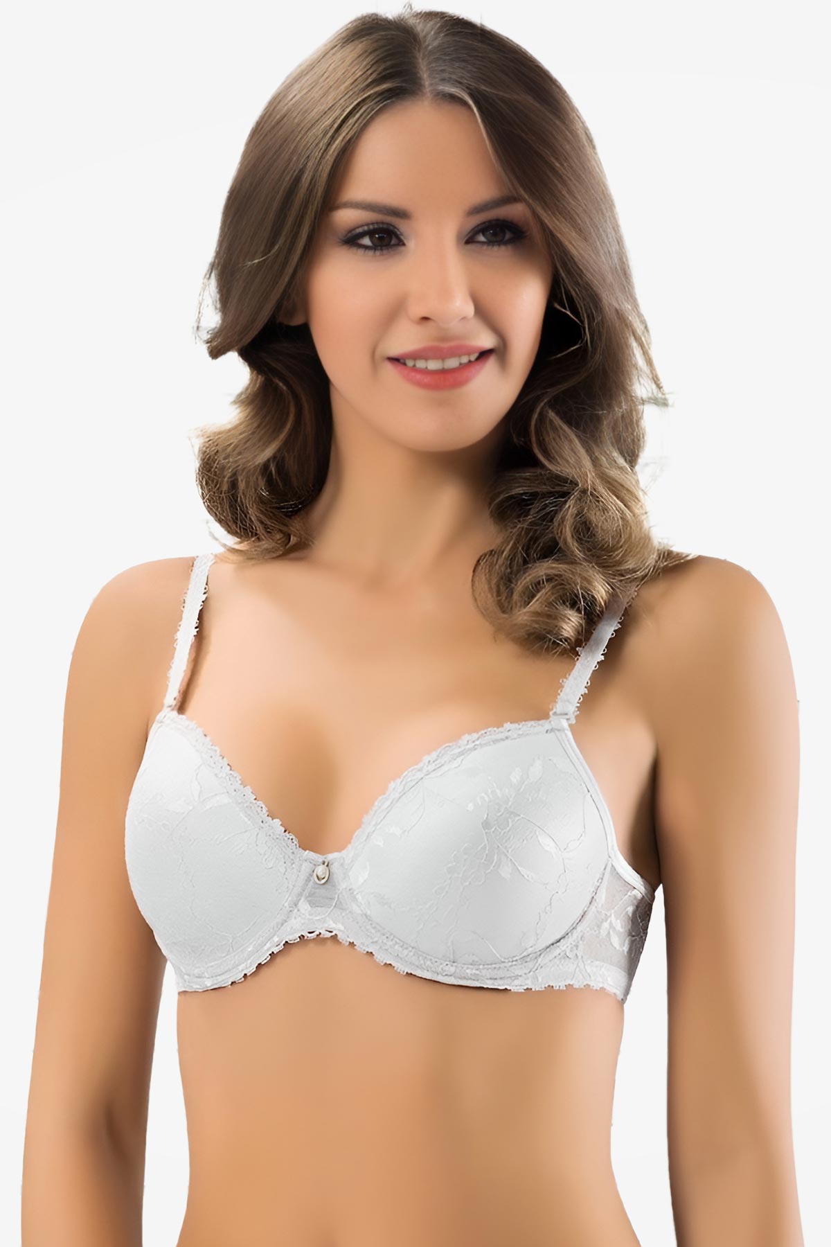 Lejardin Kadın Desteksiz Sütyen Dantelli Soft Cup Büyük Beden