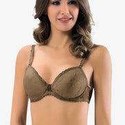 Lejardin Kadın Desteksiz Sütyen Dantelli Soft Cup Büyük Beden
