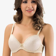 Lejardin Kadın Desteksiz Sütyen Dantelli Soft Cup Büyük Beden