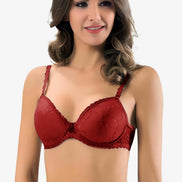 Lejardin Kadın Desteksiz Sütyen Dantelli Soft Cup Büyük Beden