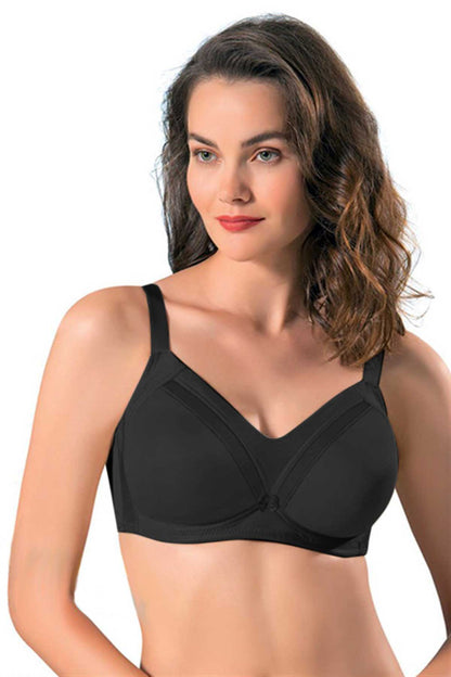 Lejardin Kadın Toparlayıcı Sütyen Transparan Detaylı Balensiz Soft Cup