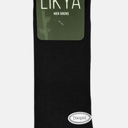 Likya Erkek Bambu Dikişsiz Soket Çorap Düz
