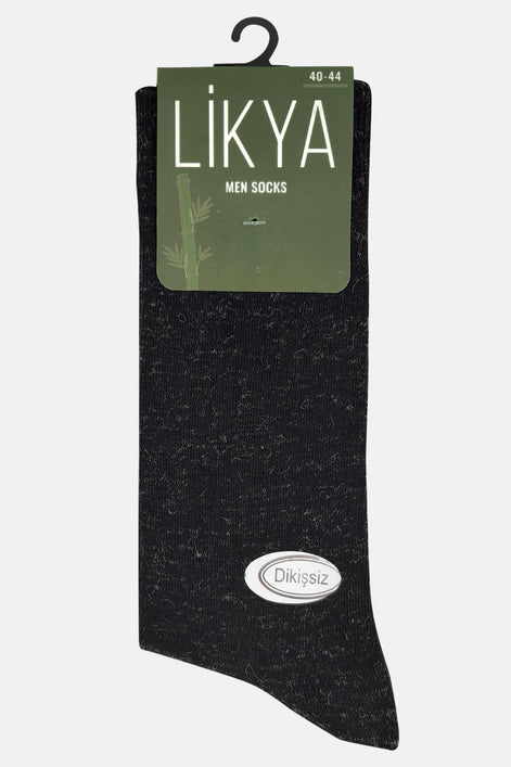 Likya Erkek Bambu Dikişsiz Soket Çorap Kırçıllı