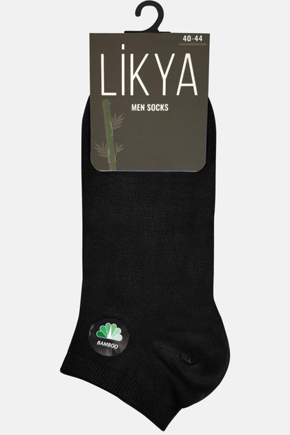 Likya Erkek Bambu Patik Çorap - Düz