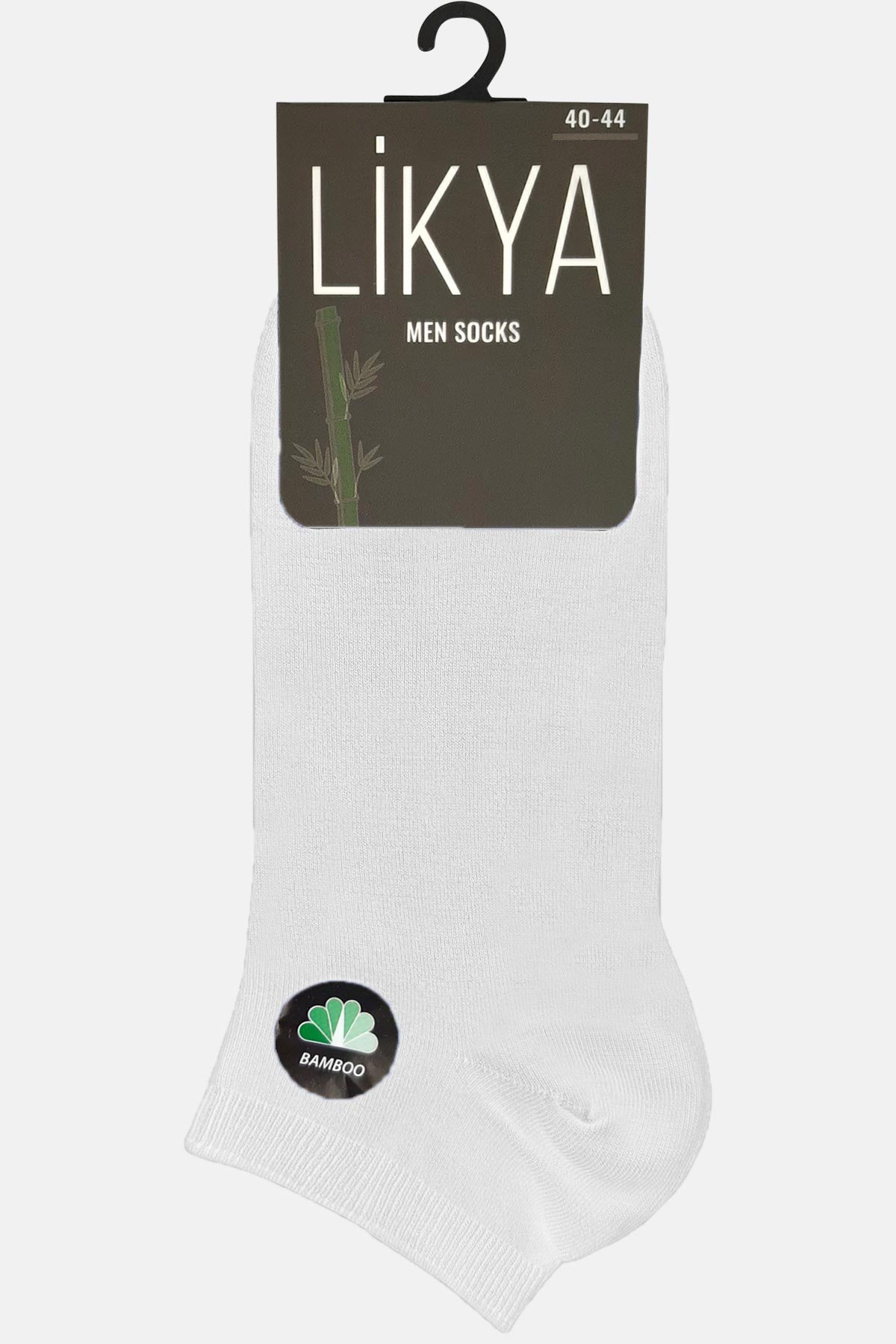 Likya Erkek Bambu Patik Çorap - Düz