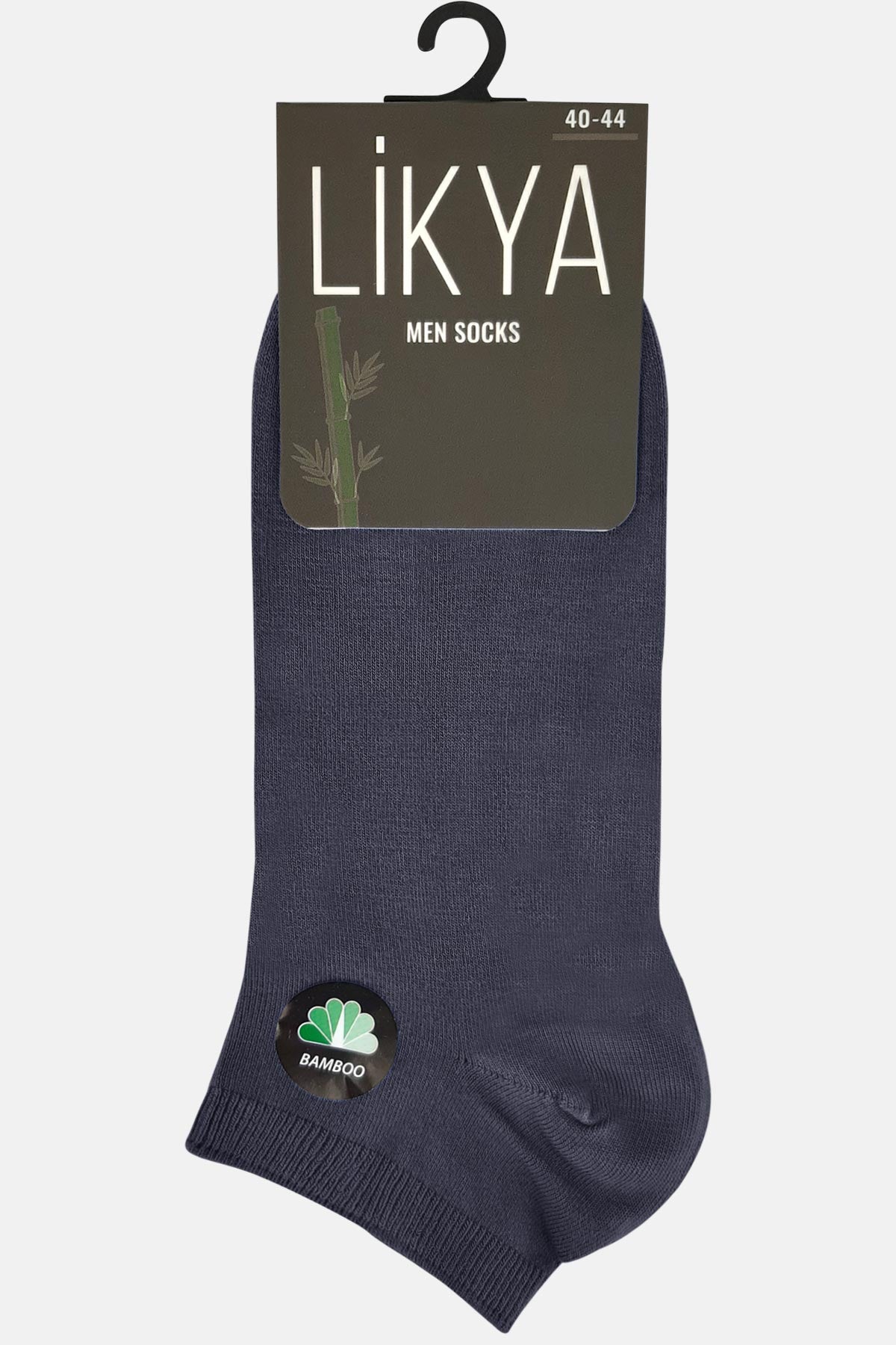 Likya Erkek Bambu Patik Çorap - Düz