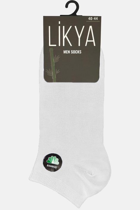 Likya Erkek Bambu Patik Çorap - Düz