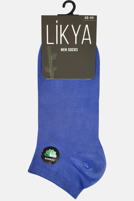 Likya Erkek Bambu Patik Çorap - Düz