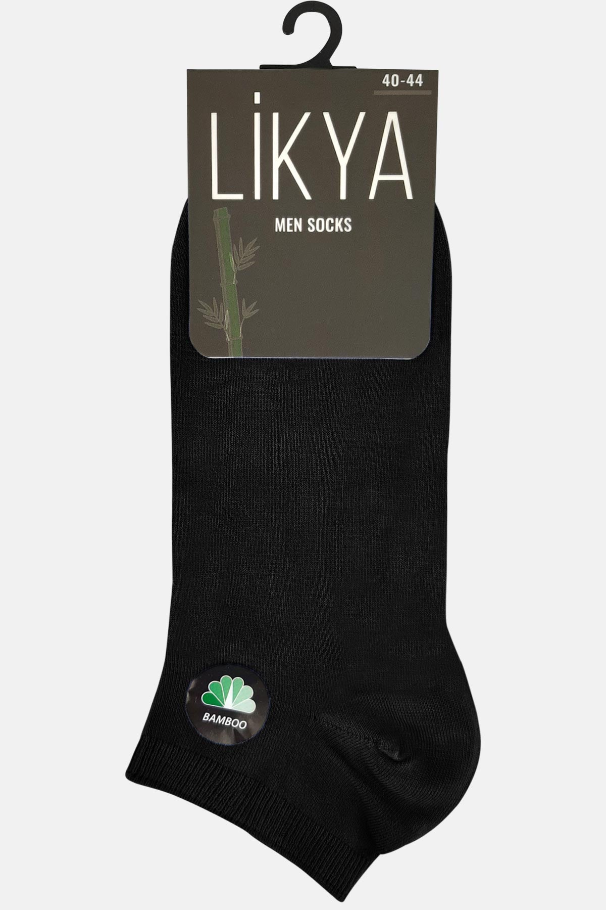 Likya Erkek Bambu Patik Çorap - Düz