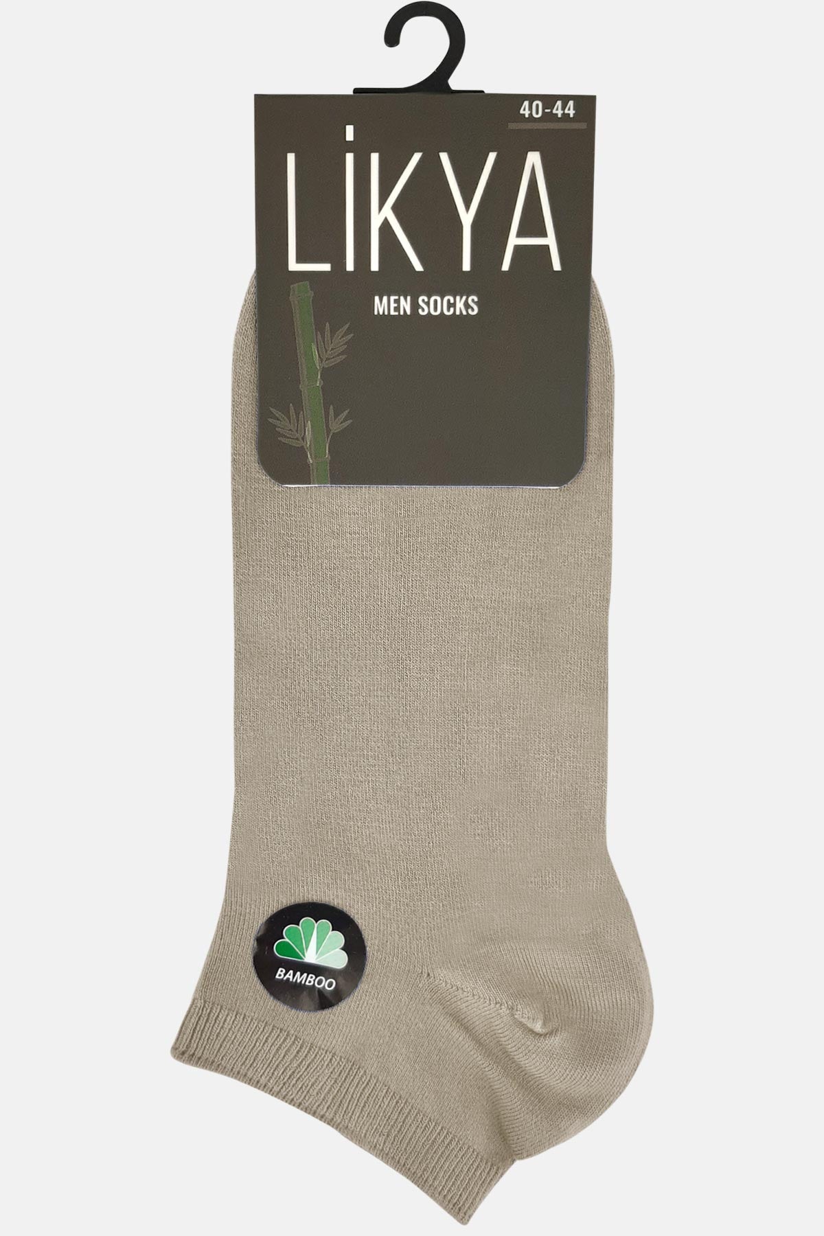 Likya Erkek Bambu Patik Çorap - Düz