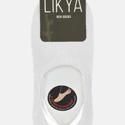 Likya Erkek Bambu Silikon Kaymaz Bantlı Babet Çorap - Düz