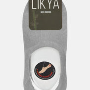 Likya Erkek Bambu Silikon Kaymaz Bantlı Babet Çorap - Düz