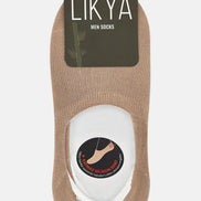 Likya Erkek Bambu Silikon Kaymaz Bantlı Babet Çorap - Düz
