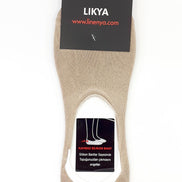 Likya Erkek Bambu Silikonlu Dikişsiz Babet Çorap - Düz
