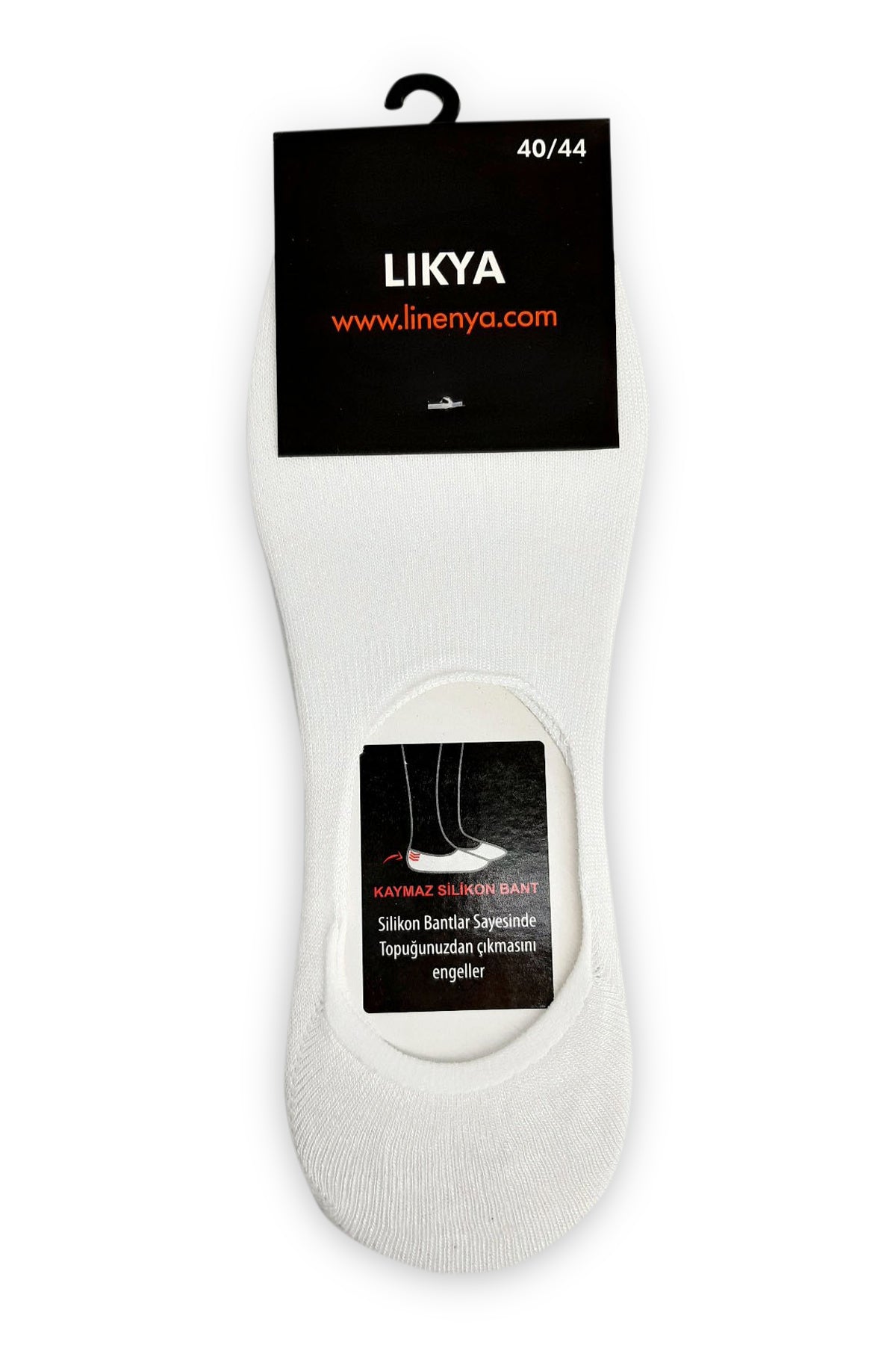 Likya Erkek Bambu Silikonlu Dikişsiz Babet Çorap - Düz